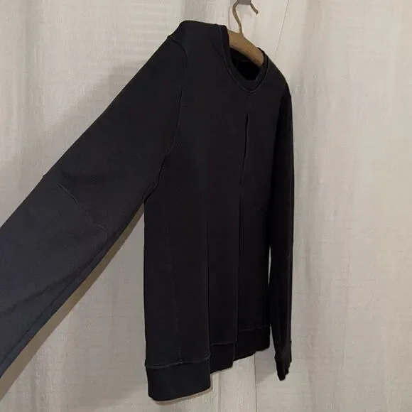 lululemon L Men’s Black Crew Pullover Athletic Sweatshirt